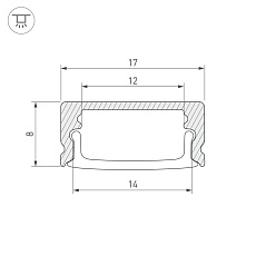 Профиль Arlight Line-1708-2000 Anod Black 040299 1