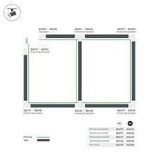 Коннектор T-образный Arlight соединение внутри/справа LGD-4TR-Con-INT-R2-WH 026144 1