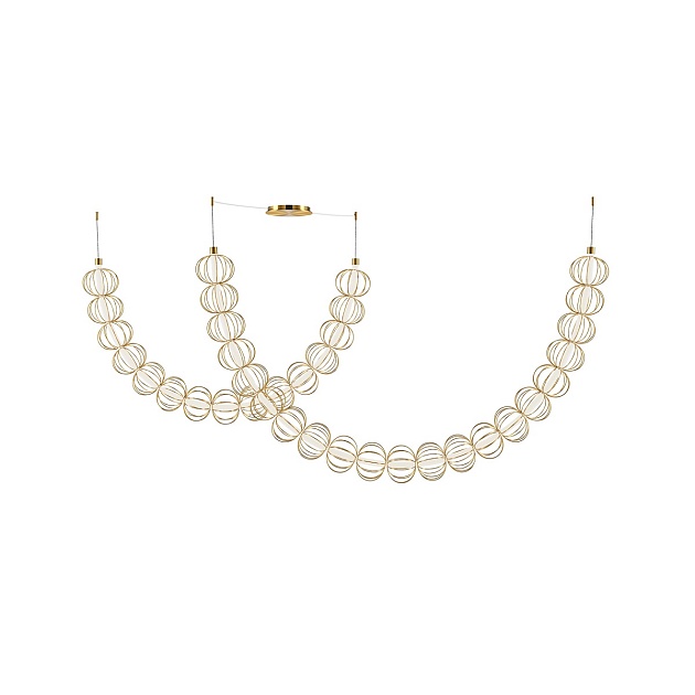 Подвесной светодиодный светильник Maytoni Golden Cage MOD216PL-L55G3K изображение Подвесной светодиодный светильник Maytoni Golden Cage MOD216PL-L55G3K Фото №