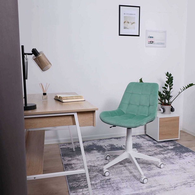 Поворотное кресло AksHome Carolyn велюр, мятный 91958 изображение 19 Поворотное кресло AksHome Carolyn велюр, мятный 91958 Фото № 19