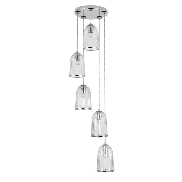 Подвесная люстра Indigo Lucido 11046/5P Chrome V000483 изображение Подвесная люстра Indigo Lucido 11046/5P Chrome V000483 Фото №