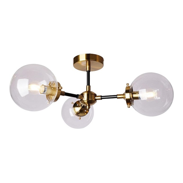 Потолочная люстра Elvan LU-208/3-E27-BkBaCl Фото № 