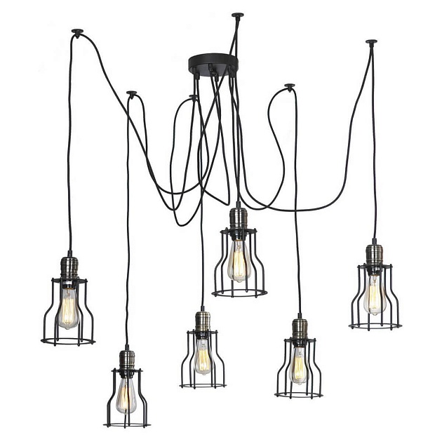 Подвесная люстра Lussole Loft Shirley GRLSP-9310 Фото № 