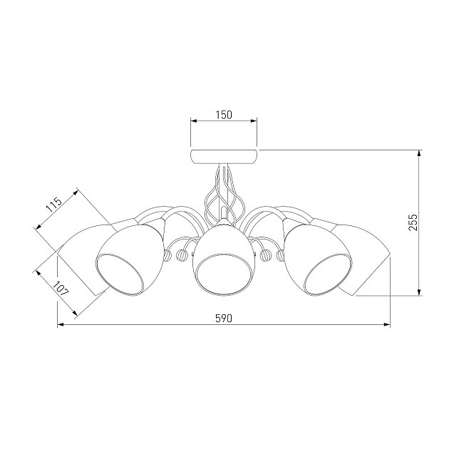 Потолочная люстра Eurosvet 30026/8 золото изображение 2 Потолочная люстра Eurosvet 30026/8 золото Фото № 2
