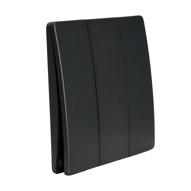 Выключатель трехклавишный беспроводной Feron Smart графит TM93 51025 Фото № 