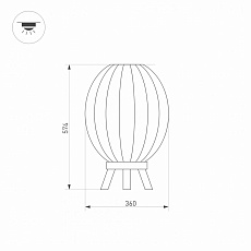 Уличный светодиодный светильник Arlight LGD-Pearl-Boll-H574-12W Warm3000 030005 1