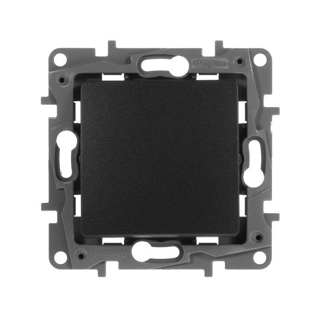 Переключатель одноклавишный Legrand Etika 10A 250V антрацит 672605 изображение Переключатель одноклавишный Legrand Etika 10A 250V антрацит 672605 Фото №
