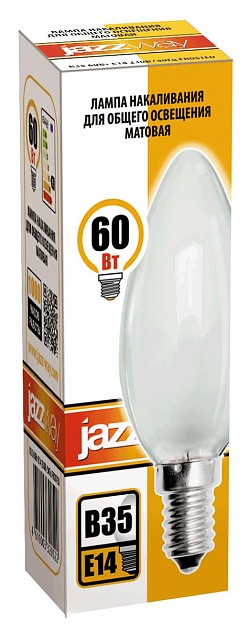 Лампа накаливания Jazzway E14 60W 2700K матовая 3320522 Фото № 2