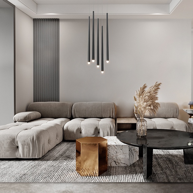 Подвесной светодиодный светильник Maytoni Cascade MOD132PL-L30BK Фото № 5