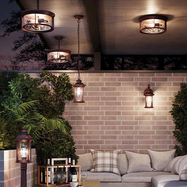 Уличный настенный светильник Odeon Light Nature Mavret 4961/1W Фото № 5