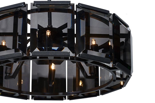 Подвесная люстра iLamp Panorama 10490-6P BK изображение 2 Подвесная люстра iLamp Panorama 10490-6P BK Фото № 2