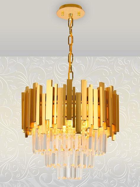 Подвесная люстра Natali Kovaltseva Vertigo 81440/6C Gold Фото № 4