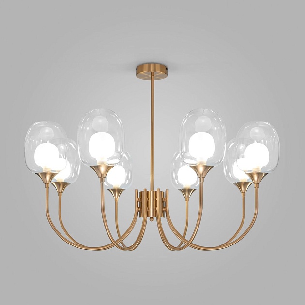 Подвесная люстра Eurosvet Spritz 70217/8 латунь изображение Подвесная люстра Eurosvet Spritz 70217/8 латунь Фото №