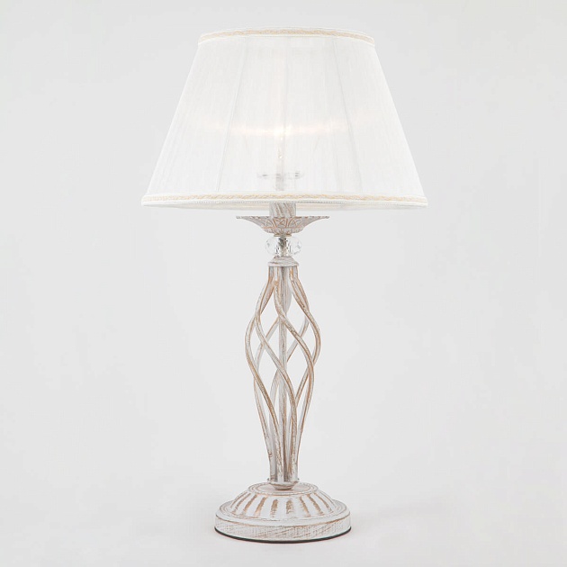 Настольная лампа Eurosvet 01002/1 белый с золотом Фото № 