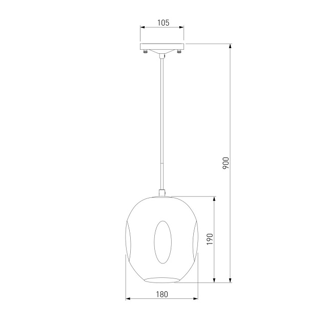 Подвесной светильник Eurosvet Mill 50195/1 черный жемчуг Фото № 2