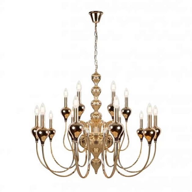 Подвесная люстра iLamp Lady 88003-10+5 GD Фото № 