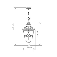 Уличный подвесной светильник Elektrostandard Diadema a028004 1