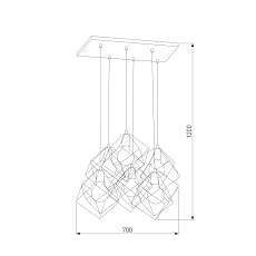 Подвесной светильник TK Lighting 191 Alambre 1