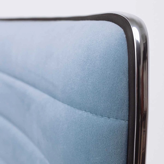 Барный стул AksHome Capri пыльный голубой, велюр 80172 Фото № 7