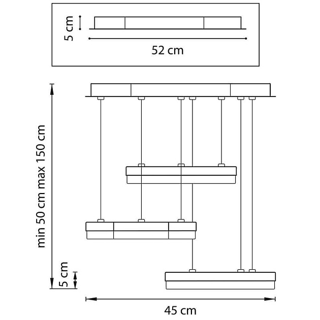 Подвесная светодиодная люстра Lightstar Unitario 763337 Фото № 3