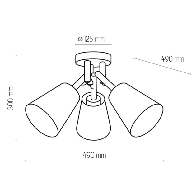 Потолочная люстра TK Lighting 665 Vaio 3 Фото № 3