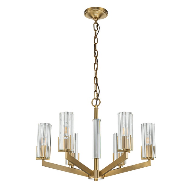 Подвесная люстра Belfast Malone 6035-6 BR CL изображение 4 Подвесная люстра Belfast Malone 6035-6 BR CL Фото № 4