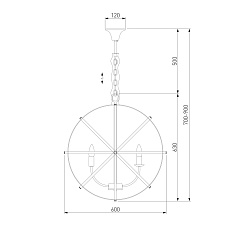 Подвесная люстра Eurosvet Santi 60139/6 хром 2