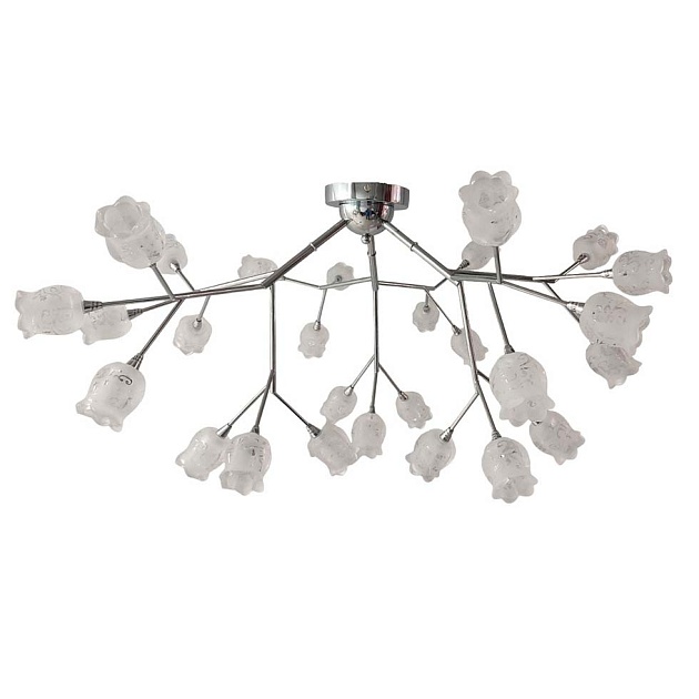 Потолочная люстра ЭкономСвет 11118/27CR WT Фото № 