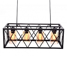 Подвесная люстра Lumina Deco Nortis LDP 11535-4 BK 2