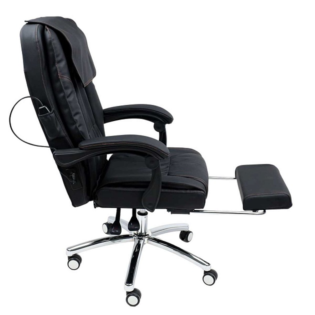 Кресло руководителя AksHome Chief Massag черный, экокожа 80978 Фото № 9