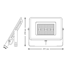 Прожектор светодиодный Gauss Qplus 100W 6500К 690511100 4