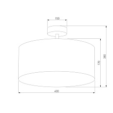 Потолочный светильник TK Lighting 4031 Rondo Beige 1