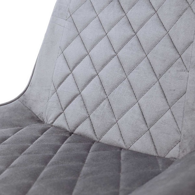 Барный стул AksHome Leros серый, велюр 81474 Фото № 7