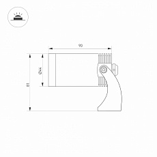 Уличный светодиодный светильник Arlight KT-Water-R44-8W RGBW 028079 1