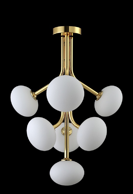 Подвесная люстра Crystal Lux ALICIA SP7 GOLD/WHITE Фото № 3