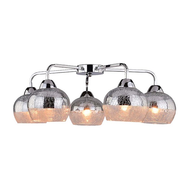 Потолочная люстра ЭкономСвет 20107/5CR CR+CL Фото № 