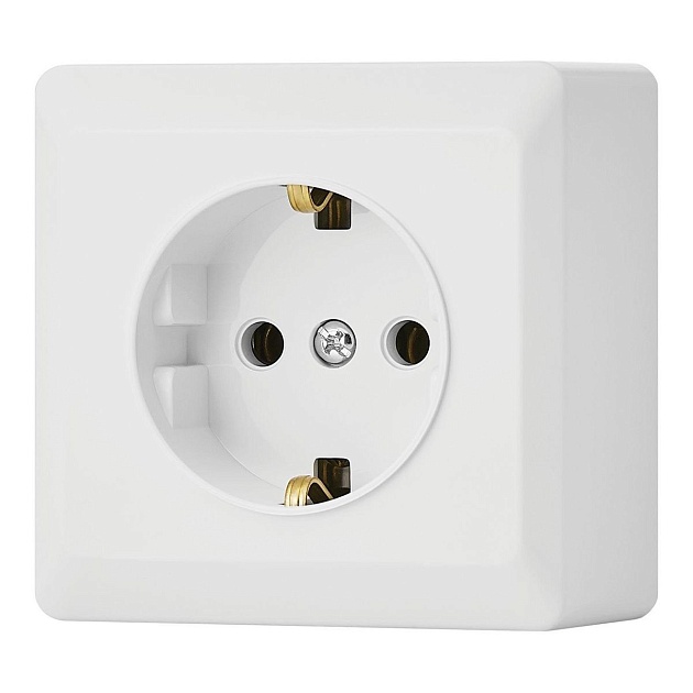 Розетка 2P+E Vesta-Electric Mega белый FRZ00030102BEL Фото № 