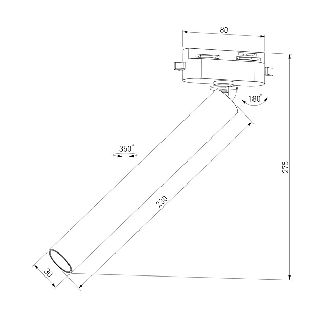 Трековый светодиодный светильник Elektrostandard Pika 85111/01 a065273 Фото № 2