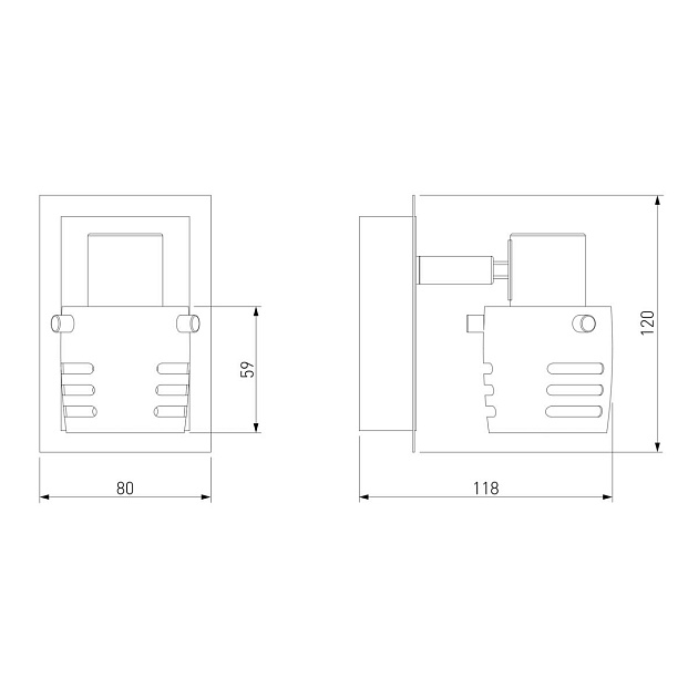 Спот Eurosvet 23463/1 хром/античная бронза Фото № 2