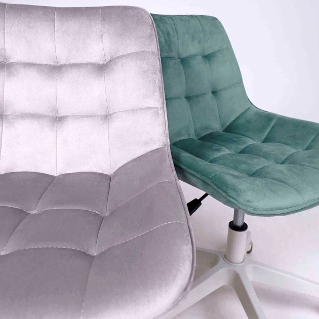 Поворотное кресло AksHome Carolyn велюр, серый 91957 изображение 8 Поворотное кресло AksHome Carolyn велюр, серый 91957 Фото № 8