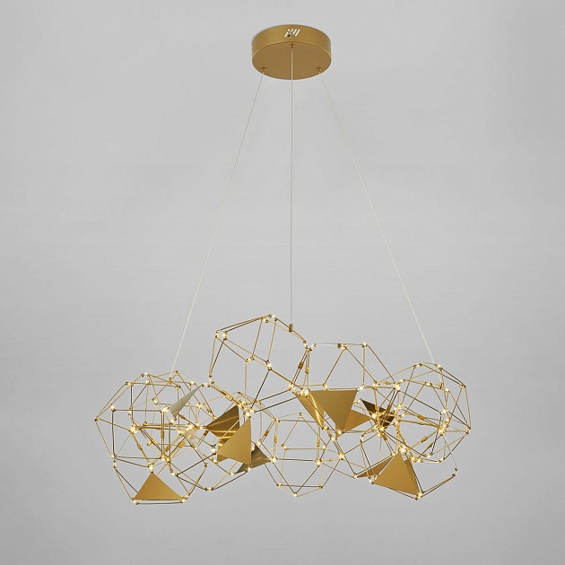 Подвесной светодиодный светильник Eurosvet Uma 90369/12 медь Фото № 