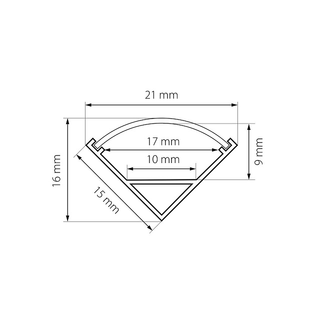Профиль с рассеивателем Lightstar Profiled 419101 Фото № 2