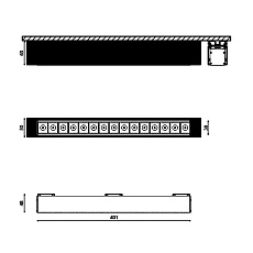 Трековый светодиодный светильник DesignLed SY-DIM-601223-BL-25-NW 007360 1