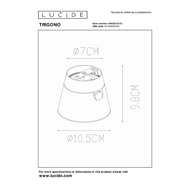 Спот Lucide TRIGONO 09935/01/31 Фото № 2