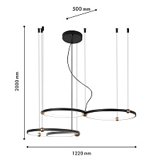 Подвесной светодиодный светильник Favourite Tornado 4569-4P 1