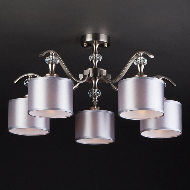 Потолочная люстра Eurosvet Ofelia 60070/5 сатин-никель Фото № 9