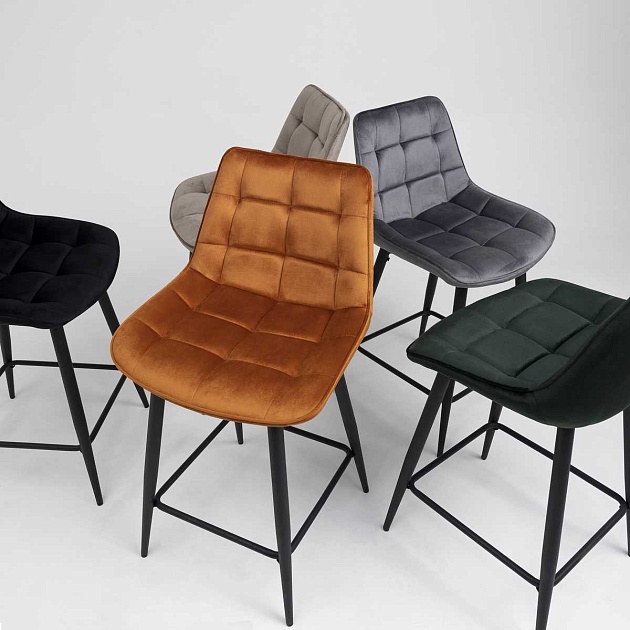 Полубарный стул AksHome Linx кирпичный, велюр 86210 изображение 4 Полубарный стул AksHome Linx кирпичный, велюр 86210 Фото № 4