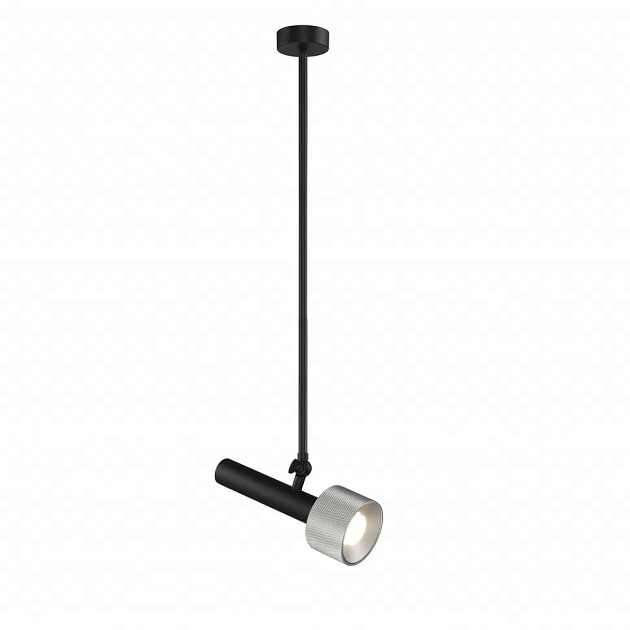 Подвесной светильник iLedex Delta 2361-1 BK+SL Фото № 