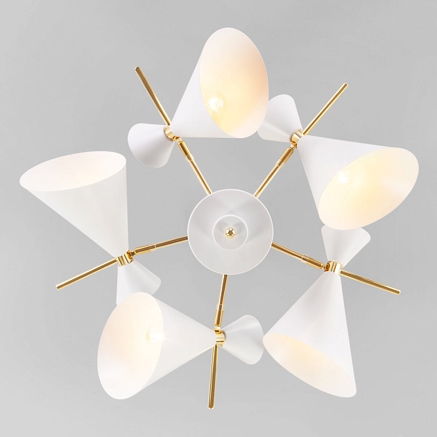 Потолочная люстра Eurosvet Apart 70114/5 белый изображение 4 Потолочная люстра Eurosvet Apart 70114/5 белый Фото № 4