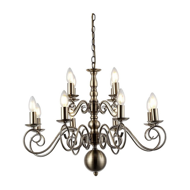 Подвесная люстра Arte Lamp A1129LM-12AB изображение Подвесная люстра Arte Lamp A1129LM-12AB Фото №